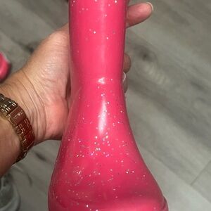Hunter pink sparkle rain boots little girl size 8